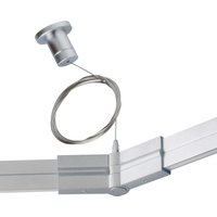 Oligo CHECK-IN System Abhängung Schwenkkupplung Typ B leitend, 150 cm, Chrom matt von Oligo