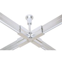 Oligo CHECK-IN System X-Kupplung Typ B leitend, 5 cm, Chrom matt von Oligo