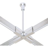 Oligo CHECK-IN System X-Kupplung Typ B leitend, 22,5 cm, Chrom matt von Oligo