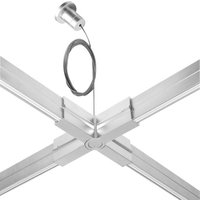 Oligo CHECK-IN System X-Kupplung Typ B leitend, 150 cm, Chrom matt von Oligo