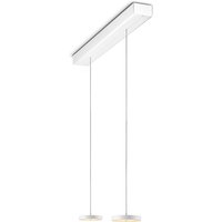 Oligo Decent LED Pendelleuchte, 2-flg., TW, unsichtbare Höhenverstellung, Baldachin: weiß matt von Oligo