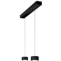 Oligo Grace Black Edition LED Pendelleuchte, 2-flg., TW, unsichtbare Höhenverstellung von Oligo