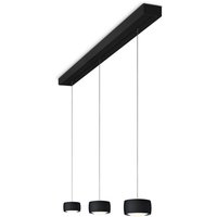 Oligo Grace Black Edition LED Pendelleuchte, 3-flg., TW, unsichtbare Höhenverstellung von Oligo