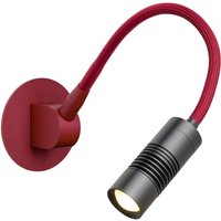 Oligo A Little Bit Colour LED Wandeinbauleuchte rot matt, Kopf: schwarz matt Oligo A Little Bit Colour LED Wandeinbauleuchte rot matt, Kopf: schwarz matt von Oligo