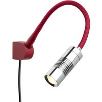Oligo A Little Bit Colour LED Wandleuchte rot matt, Kopf: Chrom von Oligo
