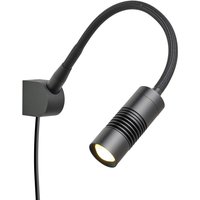 Oligo A Little Bit Colour LED Wandleuchte schwarz matt, Kopf: schwarz matt von Oligo