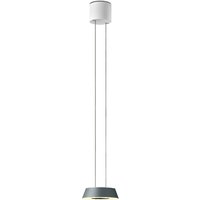 Oligo Glance LED Pendelleuchte, unsichtbare Höhenverstellung grau matt von Oligo