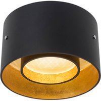 Oligo Trofeo LED Deckenleuchte, Tunable White schwarz matt / Blattgold von Oligo