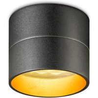 Oligo Tudor S LED Deckenleuchte, Tunable White schwarz matt / Blattgold von Oligo