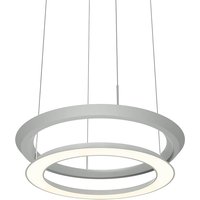 Oligo Yano LED Pendelleuchte, Rückläufer Silber, Baldachin: weiß matt von Oligo