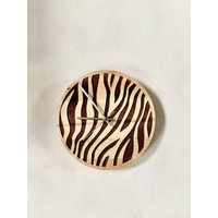 Zebra Muster - Wanduhr Ohne Resin von OlimpiClocks