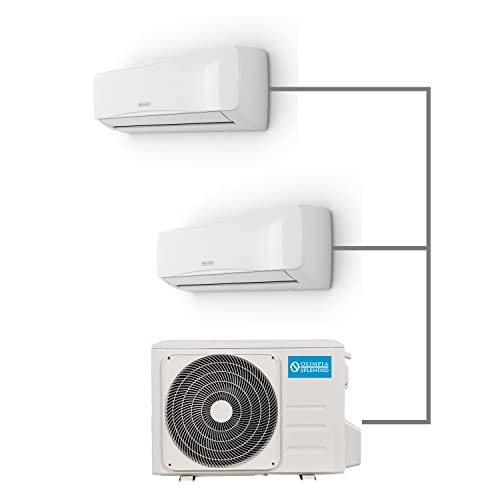 Olimpia Splendid OS-C/SAALH14EIA Aryal S2 E Dual Inverter 14 (9.000 + 12.000 btu/h), Dual Split, Gas R32, Effizienzklasse A++/A+, integriertes WLAN-Kit, Pure System von Olimpia Splendid