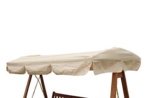 Ersatzdach für 2-Sitzer Garten- oder Hollywoodschaukel in Creme - IMC465 Creme von Garden Market Place