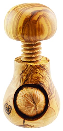 Olivenholz Schraube Nussknacker, Korn/Natur von Olive Wood