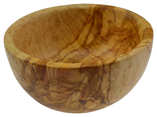 Olivenholz Schüssel rund für Salat/Obst, Korn/Natur von Olive Wood