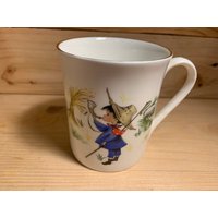 Kleiner Junge Blau Englisch Fine China Becher von OliveBayVintage