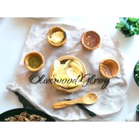 Handgefertigte Snackschale Aus Olivenholz - Perfekt Für Nüsse, Snacks, Dips Optional Kleiner Löffel Rustikale, Natürliche Und Elegante von OliveWoodGlory