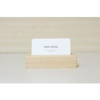 Visitenkartenhalter Aus Massivem Eschenholz Büro Schreibtisch Display von Olivehouse1