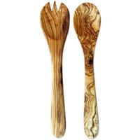 Olivenholz-erleben Salatbesteck "Mittel aus naturbelassenem Olivenholz" Länge 30 cm, Naturprodukt, geschmacksneutral Olivenholz-erleben Salatbesteck "Mittel aus naturbelassenem Olivenholz" Länge 30 cm, Naturprodukt, geschmacksneutral von Olivenholz-Erleben