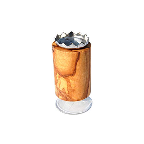 Hochwertiger Magnetseifenhalter Seifenhalter aus natürlichem Olivenholz - mit Saugnapf - OHNE Bohren - magnetische Seifenhalterung aus Holz von Olivenholz erleben