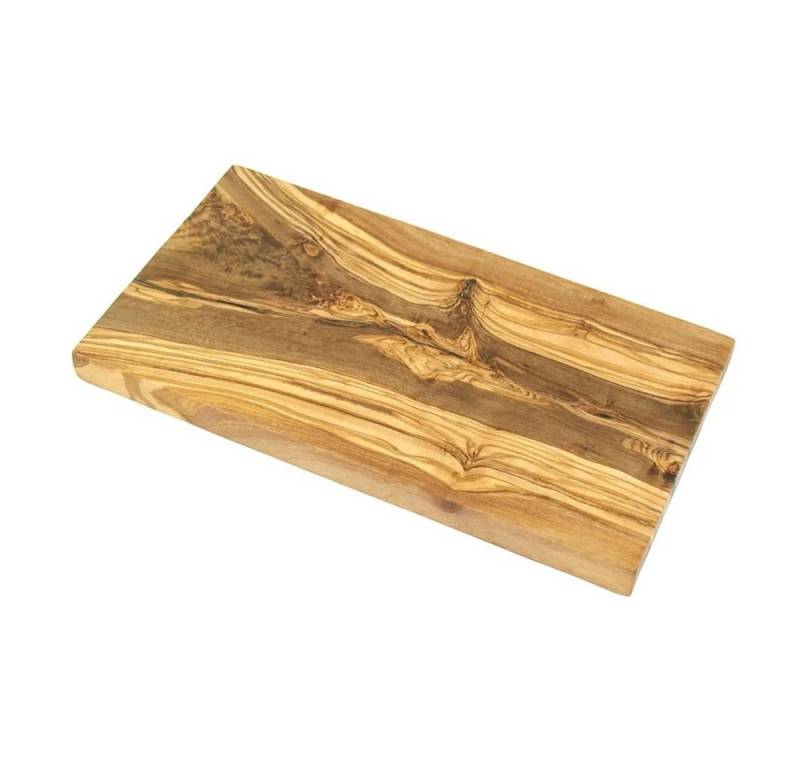 Olivenholz-erleben Frühstücksbrett eckig, mit gerader Kante aus echtem Olivenholz, ca. 30 x 15 cm, (1-St), Ein hochwertiger Alltagsbegleiter – praktisch, schön, immer ein Unikat von Olivenholz-erleben