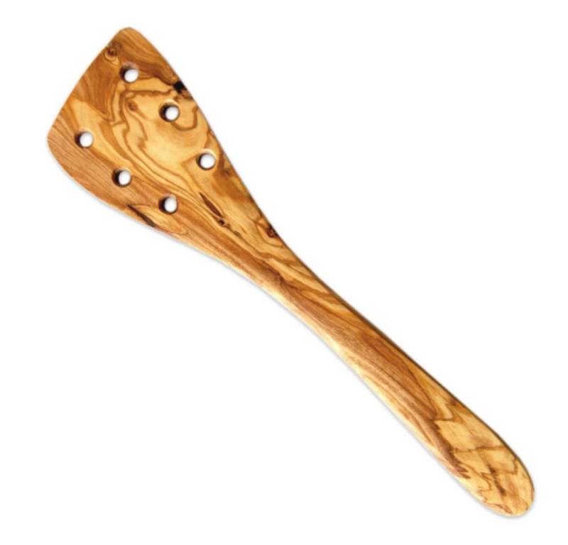 Olivenholz-erleben Pfannenwender mit Löchern aus Olivenholz – Länge ca. 30 cm, robust & stilvoll, Mit Abtropflöchern – sie verhindern Verspritzen von heißem Fett Olivenholz-erleben Pfannenwender mit Löchern aus Olivenholz – Länge ca. 30 cm, robust & stilvoll, Mit Abtropflöchern – sie verhindern Verspritzen von heißem Fett von Olivenholz-erleben