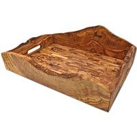 Servier-Tablett Aus Olivenholz Rustikal 44 X 30 cm von Olivenholzerleben