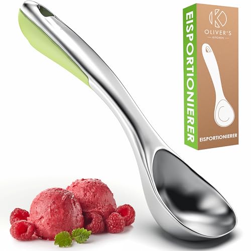 Oliver's Kitchen ® Eisportionierer - Forme die perfekten Kugeln mit unserem robusten Eiscremeportionierer - Der komfortable Griff erleichtert das Portionieren von harter, gefrorener Eiscreme! von Oliver's Kitchen