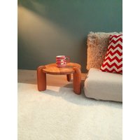 Minimaler Couchtisch Aus Nussbaum Massivholz Moderner Blumenhocker von OliverTreeHouse520