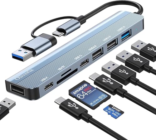 USB C Hub 8 in 2 USB C Verteiler, Multiport Adapter M-acbook USB Adapter, USB Hub USB C mit SD&TF Kartenleser, USB 3.0&USB 2.0 Ports, Typ C Anschluss, USB C Hub 3.0 für MacBook Air/Pro, Galaxy, iPad USB C Hub 8 in 2 USB C Verteiler, Multiport Adapter M-acbook USB Adapter, USB Hub USB C mit SD&TF Kartenleser, USB 3.0&USB 2.0 Ports, Typ C Anschluss, USB C Hub 3.0 für MacBook Air/Pro, Galaxy, iPad von Oliveria