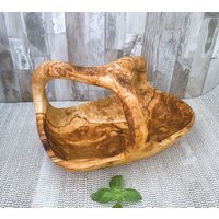 Obstkorb Aus Olivenholz, Mutters Geschenk. Bestellen Sie Jetzt von OlivewoodEra