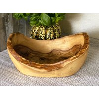 Olivenholz Rustikale Wilde Schüssel cm 100% Handarbeit von OlivewoodEra