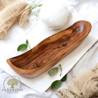 Brot - Und Baguetteschale Mit Rustikalem Rand Aus Olivenholz Brot - Und Baguetteschale Mit Rustikalem Rand Aus Olivenholz von OlivewoodShopDE