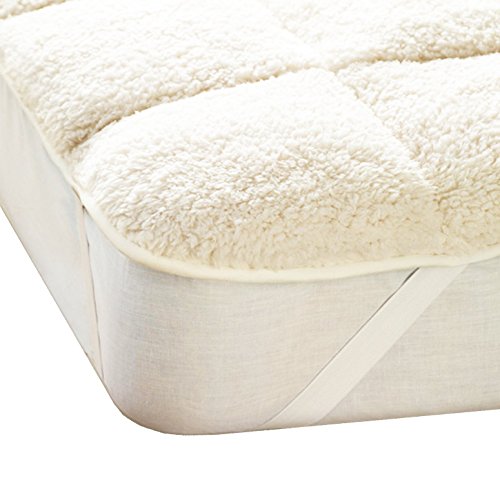 Olivia Rocco Luxuriöser Teddybär-Sherpa-Fleece, superweich, warm, gemütlich, Matratzenauflage, wendbare Oberseite und coole Mikrofaser, für Einzelbett, Kingsize, Super-King-Size-Bett (King-Size) von Olivia Rocco