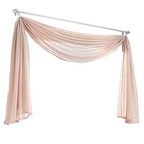 Olivia's Stylism Boutique Querbehang Deko Gardinen aus transparentem Voile Schals H*B 600 * 145cm Sand Olivia's Stylism Boutique Querbehang Deko Gardinen aus transparentem Voile Schals H*B 600 * 145cm Sand von Olivia's Stylism Boutique