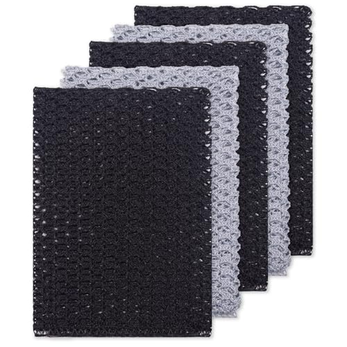 OliviaTree Einfarbige Geschirr-Wäschenetz, Geschirrnetz, Topfreiniger, schnell trocknend, Perfekter Schrubber zum Geschirrwaschen, 27,9 x 27,9 cm, 5 Stück von Olivia tree