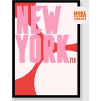 New York Poster | 718 Lage Typografie Individuell Wohnzimmer Wandkunst A1 A2 Din A3 A4 A5 Weihnachten von OliviaDesignsStore1