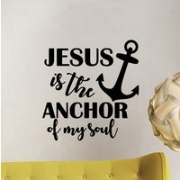 Jesus Ist Der Anker Meiner Seele Wand Aufkleber Christian Poster Religiösen Gott Zeichen Zuhause Glauben Zitat Vinyl Gebet Geschenk Dekor Wandkunst Jesus Ist Der Anker Meiner Seele Wand Aufkleber Christian Poster Religiösen Gott Zeichen Zuhause Glauben Zitat Vinyl Gebet Geschenk Dekor Wandkunst von OliviaTalkingWalls