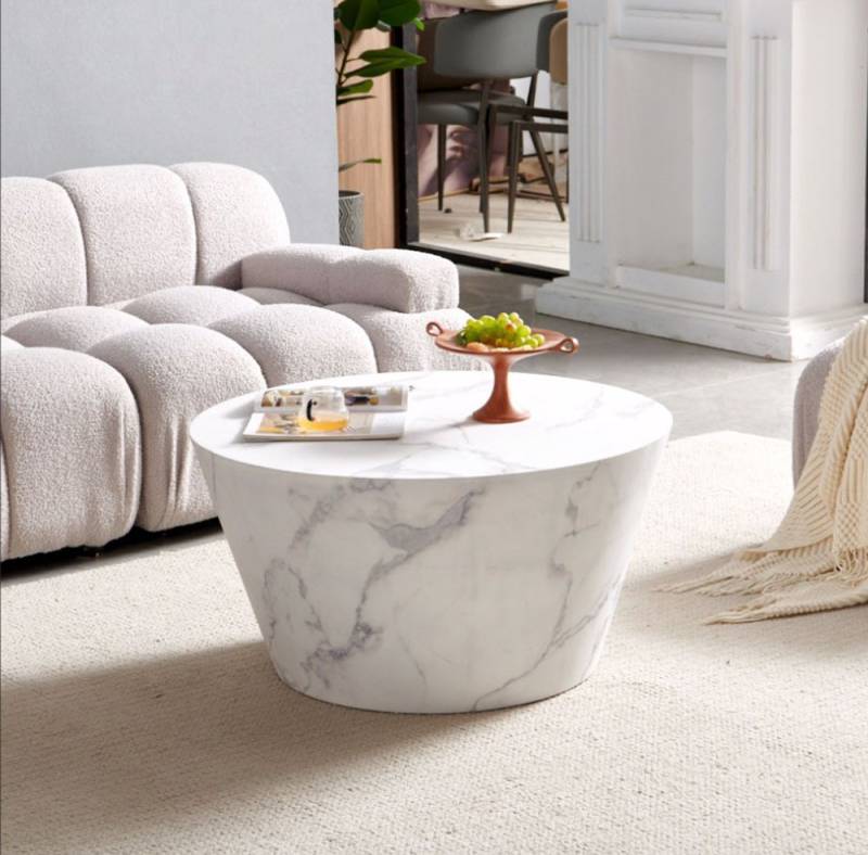 SalesFever Couchtisch Couchtisch im minimalistischen Stil (1-St), foliert in Marmoroptik von SalesFever