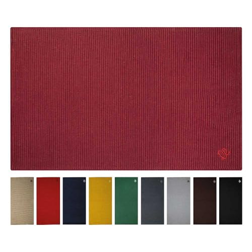 OLIVO.Shop Formula New Teppich, Baumwolle, waschbar, Läufer für Flur, Läufer aus Baumwolle, Küche, (Bordeaux, 55 x 115 cm) von Olivo Tappeti