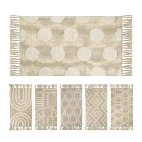 OLIVO.shop Badezimmerteppich aus Baumwolle, moderne Badteppiche, waschbar, Teppich aus Baumwolle, Mehrzweckteppich, Küche, Eingangsbereich, verschiedene Designs und Größen, korsisches Beige (50 x 90 OLIVO.shop Badezimmerteppich aus Baumwolle, moderne Badteppiche, waschbar, Teppich aus Baumwolle, Mehrzweckteppich, Küche, Eingangsbereich, verschiedene Designs und Größen, korsisches Beige (50 x 90 von Olivo Tappeti