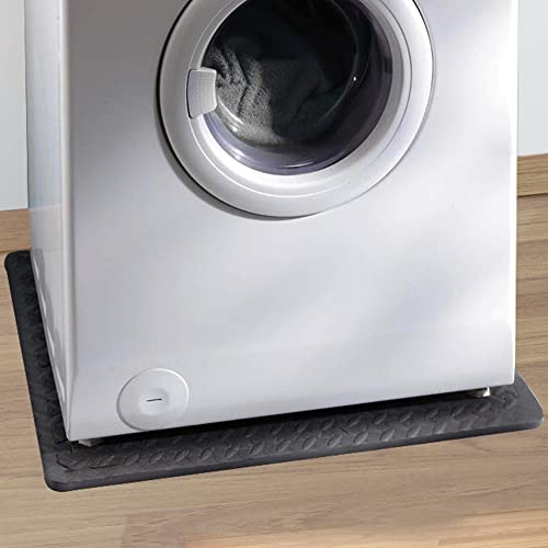 OLIVO.shop | GYMMY Anti-Vibrations-Teppich für Waschmaschine, rutschfester Teppich für Waschmaschine, stoß- und geräuschdämpfend, aus EVA-Schaumstoff, 60 x 60 cm, Schwarz von Olivo Tappeti