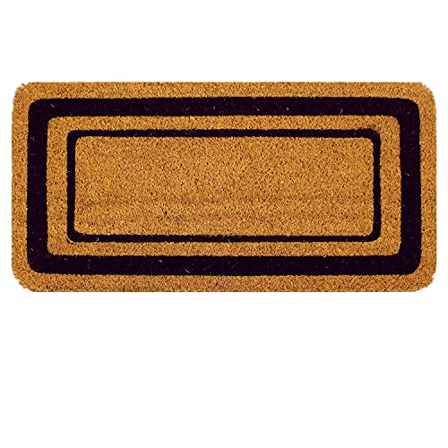 OLIVO.shop | Kokosmatte mit rutschfester Unterseite, Fußmatte, 3 Farben, 5 Größen (Braun, 70 x 140 cm) von Olivo Tappeti