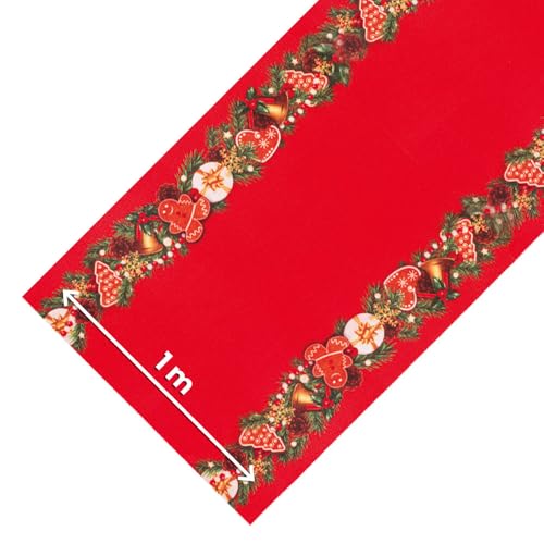 OLIVO.shop Weihnachtsteppich, Läufer für Innen- und Außenbereich, roter Teppichläufer Weihnachten, Meterware, 1 Meter breit für Veranstaltungen und Weihnachtseinrichtungen JINGLE ROLL (Hearts, 10 OLIVO.shop Weihnachtsteppich, Läufer für Innen- und Außenbereich, roter Teppichläufer Weihnachten, Meterware, 1 Meter breit für Veranstaltungen und Weihnachtseinrichtungen JINGLE ROLL (Hearts, 10 von Olivo Tappeti