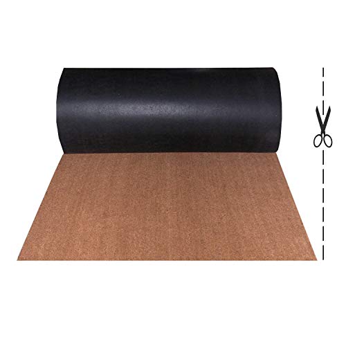 Olivo.Shop Kokos-Rolle, 1 m, Fußmatte aus natürlicher Kokosfaser, Schmutzfänger auf Maß für Eingangsbereich (100x60 cm) von Olivo Tappeti
