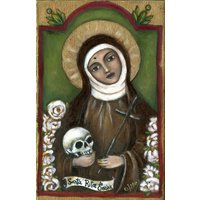 st. Rita De Cascia Sacred Art Print - Schutzpatronin Der Unmöglichen Ursachen Ehe Heilung Hoffnung in Not Haussegen von OlivosARTstudio