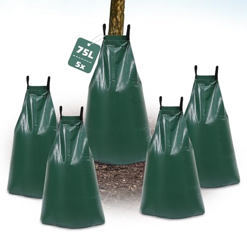 Ollewiellan 5 Stück Baumbewässerungssack, 75L Bewässerungsbeutel, UV beständigem Bewässerungssack PVC Baumbewässerungsbeutel, strapazierfähigem Baumbeutel, baumbewässerungssack für Ihre Bäume Ollewiellan 5 Stück Baumbewässerungssack, 75L Bewässerungsbeutel, UV beständigem Bewässerungssack PVC Baumbewässerungsbeutel, strapazierfähigem Baumbeutel, baumbewässerungssack für Ihre Bäume von Ollewiellan