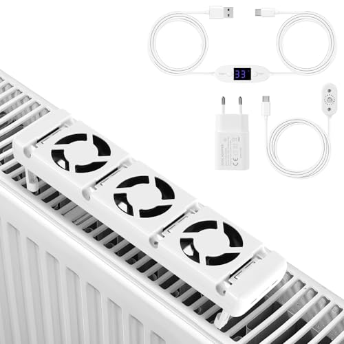 Ollewiellan Heizkörper Ventilator mit 3 Verbesserten Lüfte, Heizkörper 1-Stück, ein Smart Heizkörperverstärker für Heizungen, Sparen von Energie und Heizkosten bietet,Weiß Ollewiellan Heizkörper Ventilator mit 3 Verbesserten Lüfte, Heizkörper 1-Stück, ein Smart Heizkörperverstärker für Heizungen, Sparen von Energie und Heizkosten bietet,Weiß von Ollewiellan