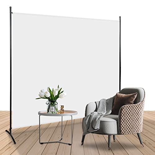 Ollewiellan Paravent 180x180cm Raumteiler Trennwand, Paravent Raumteiler Innen Raumteiler Stehend,Spanische Wand,Klappbar Sichtschutz Freistehend aus Stahl und Polyester（Beige） von Ollewiellan