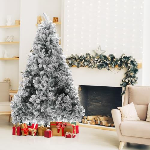 Ollewiellan Weihnachtsbaum künstlich mit Schnee 120cm Künstlicher Weihnachtsbaum unechter Tannenbaum 340 Spitzen,Christbaum Beflockt Feuerresistent Schnellaufbau Klapp inkl. Ständer Ollewiellan Weihnachtsbaum künstlich mit Schnee 120cm Künstlicher Weihnachtsbaum unechter Tannenbaum 340 Spitzen,Christbaum Beflockt Feuerresistent Schnellaufbau Klapp inkl. Ständer von Ollewiellan